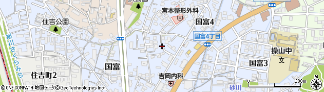 岡山県岡山市中区国富738周辺の地図