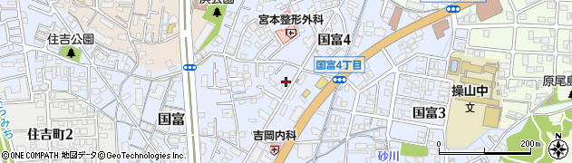 岡山県岡山市中区国富734周辺の地図