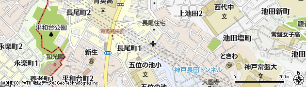 長尾町公園周辺の地図