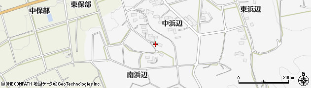 愛知県豊橋市西七根町（南浜辺）周辺の地図
