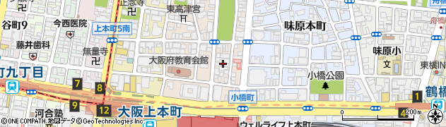 大阪府大阪市天王寺区東高津町9周辺の地図