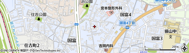 岡山県岡山市中区国富748周辺の地図