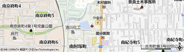 奈良県奈良市南肘塚町208周辺の地図