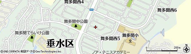 兵庫県神戸市垂水区舞多聞西周辺の地図