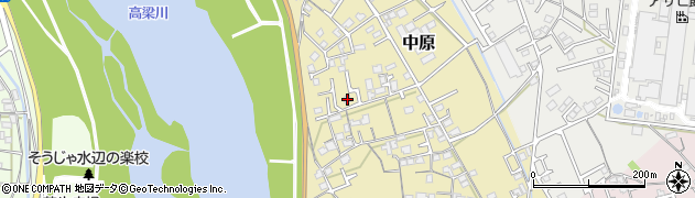 岡山県総社市中原887周辺の地図