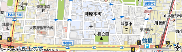 大阪府大阪市天王寺区小橋町周辺の地図