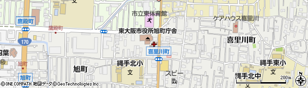 東大阪市立　旭町子育て支援センター周辺の地図
