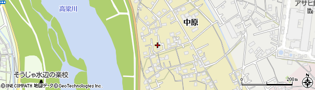 岡山県総社市中原886周辺の地図