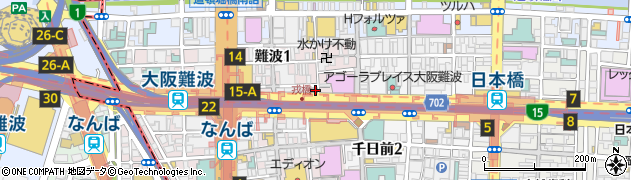あかひげ薬局大阪なんば店周辺の地図