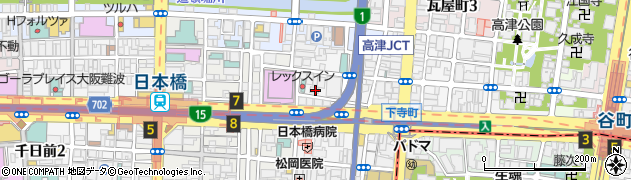 大阪府大阪市中央区高津2丁目4-10周辺の地図
