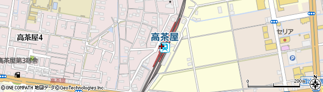 高茶屋駅周辺の地図