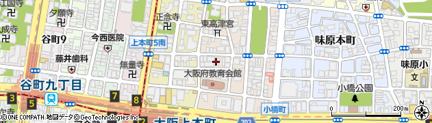 大阪府大阪市天王寺区東高津町6周辺の地図