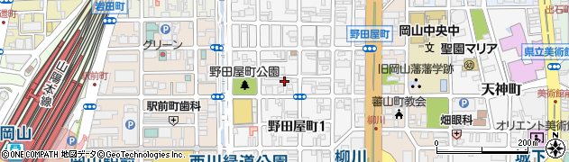 株式会社岡ビル原田商店　野田屋町配送センター周辺の地図