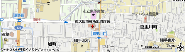 東大阪市役所　東福祉事務所子育て支援係周辺の地図