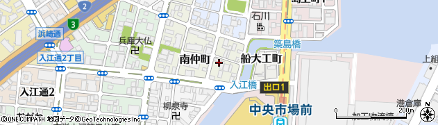 兵庫県神戸市兵庫区磯之町周辺の地図