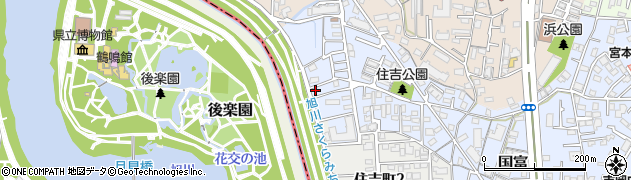 岡山県岡山市中区国富1110周辺の地図