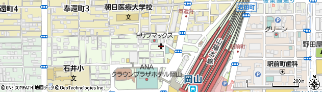 岡山県建設労働組合周辺の地図