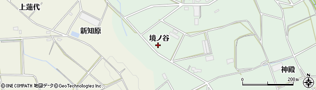 愛知県豊橋市城下町（境ノ谷）周辺の地図