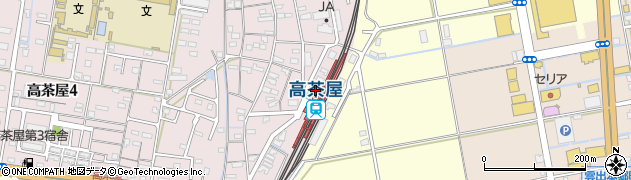 津高茶屋郵便局周辺の地図