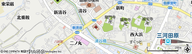 郵便事業株式会社　田原支店集荷周辺の地図