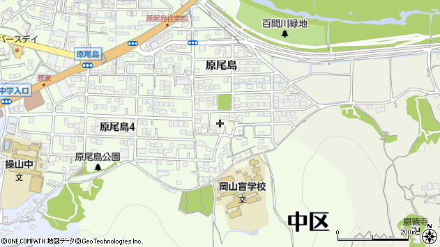 〒703-8235 岡山県岡山市中区原尾島の地図