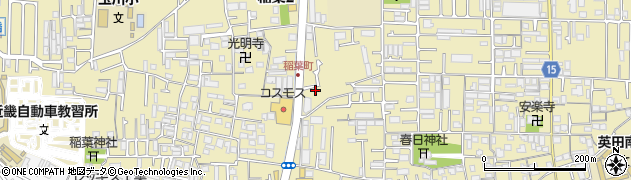 大阪府東大阪市稲葉2丁目5-52周辺の地図