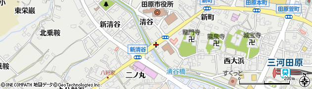 田原市役所前周辺の地図