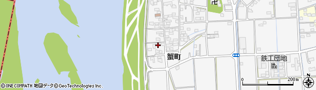 静岡県磐田市掛塚蟹町1460周辺の地図