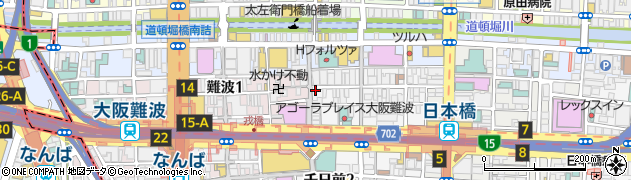 大阪ステーキ かうぼーい周辺の地図