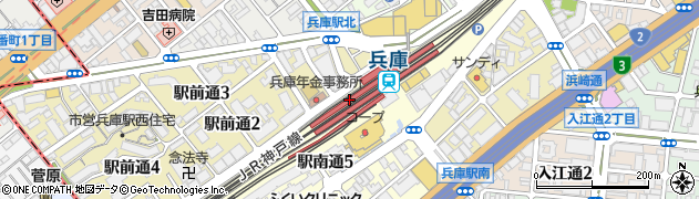 日産レンタカー兵庫駅前店周辺の地図