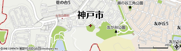 菅の台東公園周辺の地図