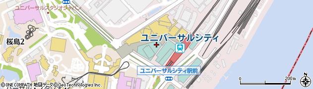 ホテル京阪ユニバーサル・﻿タワー前周辺の地図
