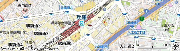 神戸市立　ワークセンターひょうご周辺の地図