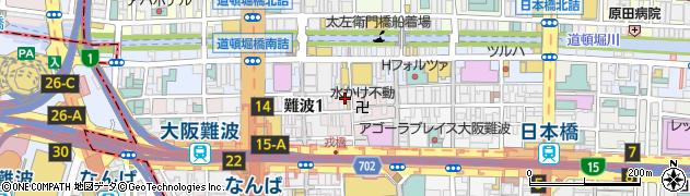 日本一の串かつ 横綱 難波法善寺店周辺の地図