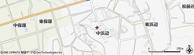 愛知県豊橋市西七根町（中浜辺）周辺の地図