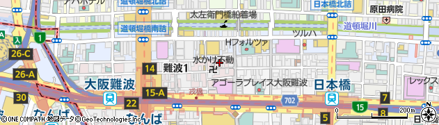 上かん屋 久佐久 法善寺店周辺の地図
