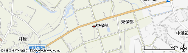 愛知県豊橋市高塚町（中保部）周辺の地図