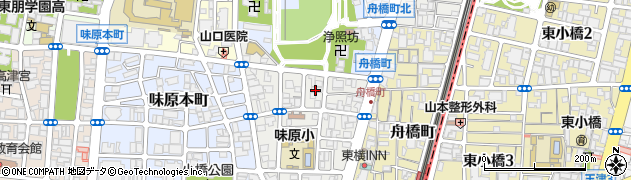 大阪府大阪市天王寺区味原町3周辺の地図