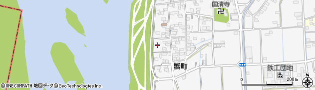 静岡県磐田市掛塚蟹町1477周辺の地図