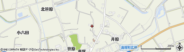 愛知県豊橋市高塚町（西石神）周辺の地図