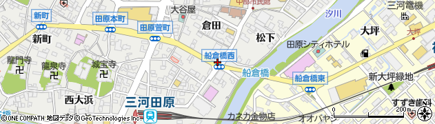船倉橋西周辺の地図