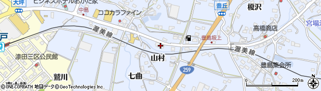 愛知県田原市豊島町釜鋳硲81周辺の地図
