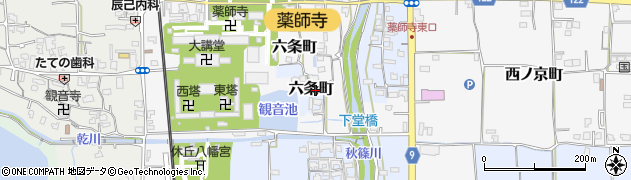 奈良県奈良市六条町1278周辺の地図