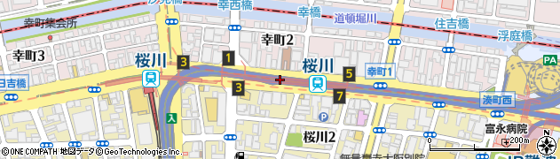 桜川駅周辺の地図