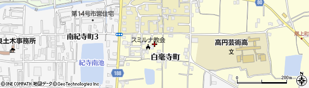 奈良県奈良市萩ガ丘周辺の地図