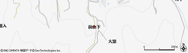 愛知県田原市仁崎町（前山下）周辺の地図