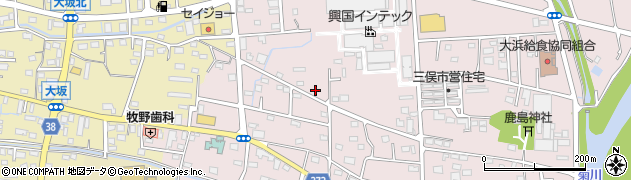 静岡県掛川市三俣周辺の地図