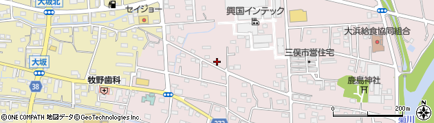 静岡県掛川市三俣周辺の地図