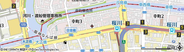 セブンイレブン大阪幸町３丁目店周辺の地図