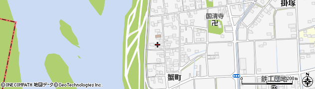 静岡県磐田市掛塚蟹町1401周辺の地図